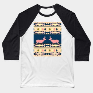 Deer winter pattern II Baseball T-Shirt